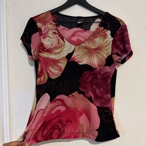 Floral V-Neck Top